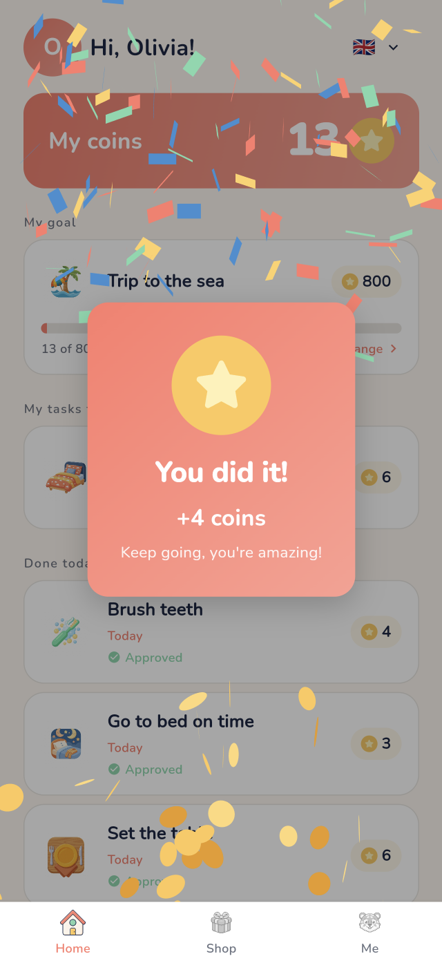 Reward and celebrate